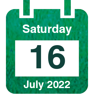 Saturday 16th July 2022